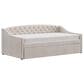 The Monday Company Zoey Upholstered Daybed with Trundle in Beige, , large