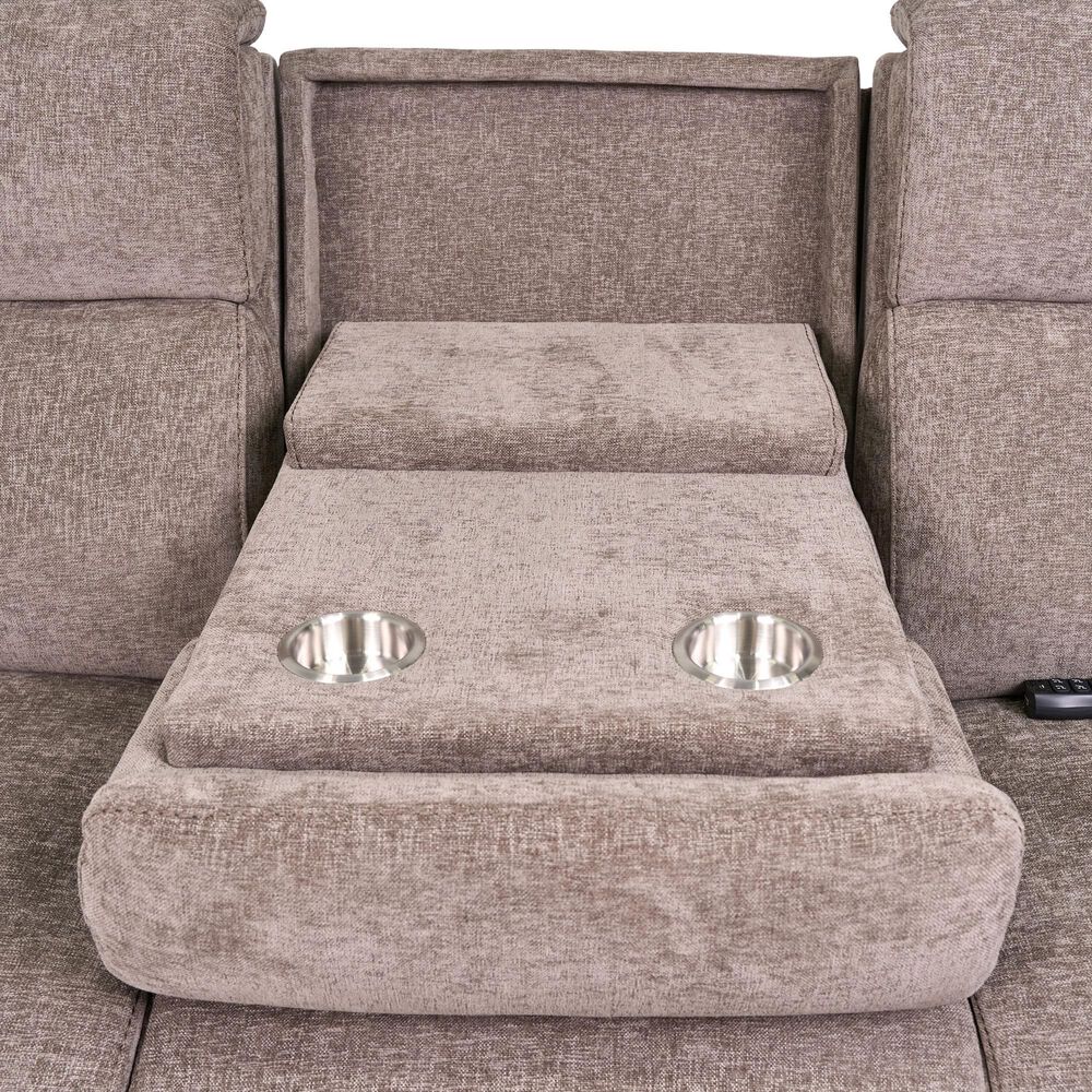 Synergy Home Furnishings Llc Power Reclining Loveseat with Air Massage in Rex Bungee Cord, , large
