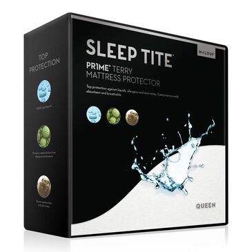 Malouf Prime Terry Split Queen Mattress Protector, , large