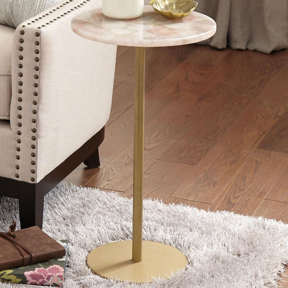 Steve Silver Rosie Rose Chairside End Table in Rose, , large