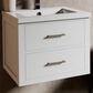 Lexora Home Castor 24" Single Bathroom Vanity in White with White Acrylic Top and Rectangular Sink, , large