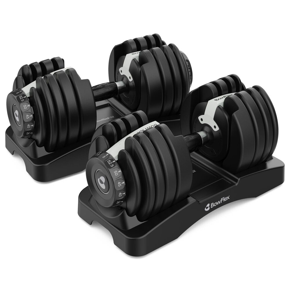BowFlex SelectTech 52 Adjustable Dumbbell Set in Black, , large