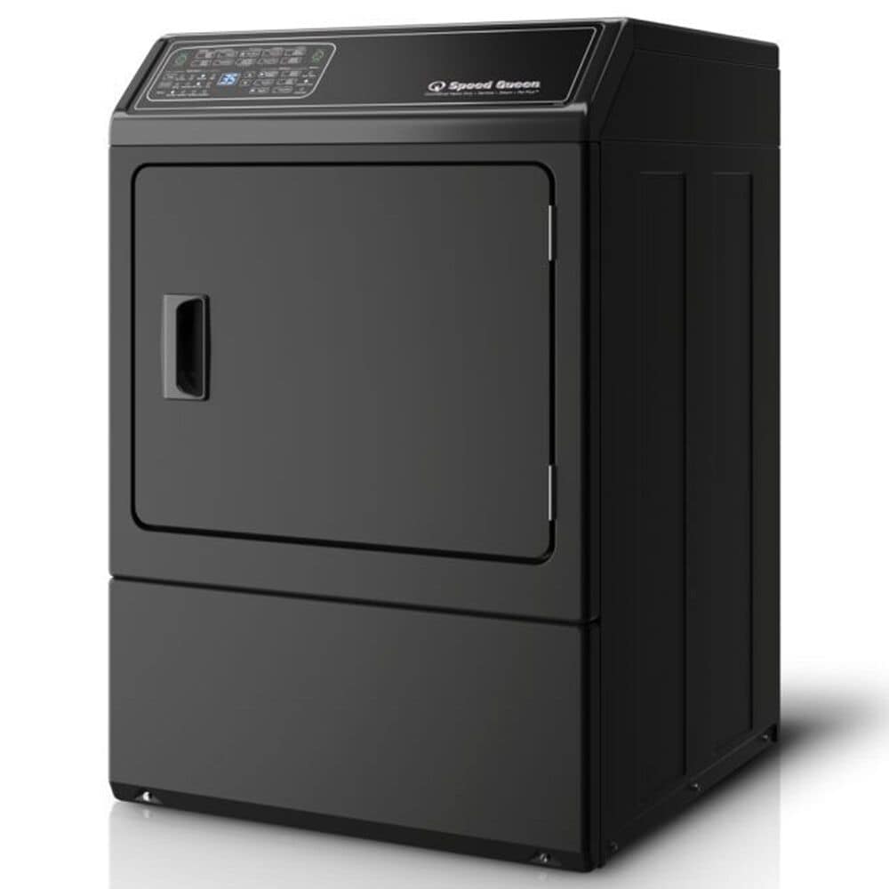 Speed Queen 3.5 Cu. Ft. Right-Hinged Front Load Washer and 7.0 Cu. Ft. Gas Dryer Laundry Pair in Matte Black, , large
