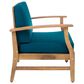 Hearth and Haven Perla Patio Club Chair with Cushions in Blue, , large