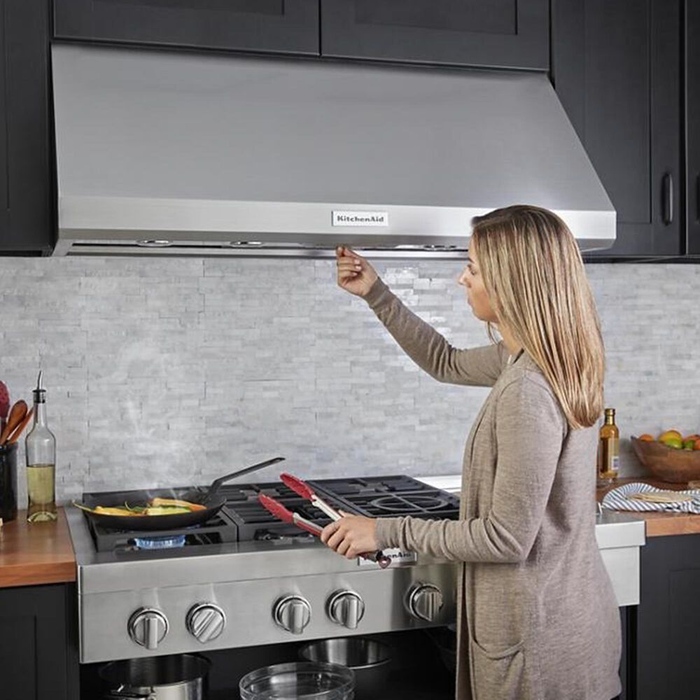 KitchenAid 48'' WallMount Canopy Range Hood Nebraska Furniture Mart