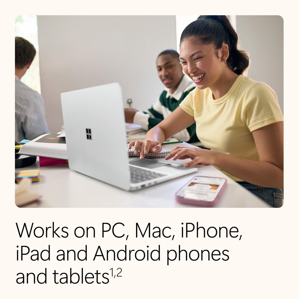 Microsoft 365 Family includes advanced security, cloud storage, and innovative apps with Microsoft Copilot. For 1-6 people., , large