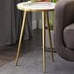 Maple and Jade End Table with Marble Top in Gold, , large