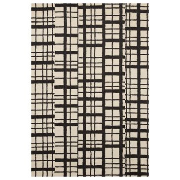 Chris Loves Julia x Loloi Polly 3"6" x 5"6" Black and Ivory, , large