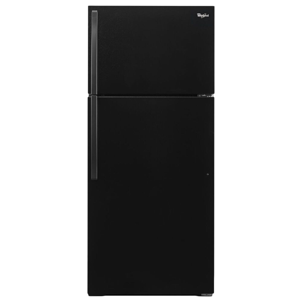 Whirlpool 14 Cu. Ft. 28" Wide Top Freezer Refrigerator in Black, , large