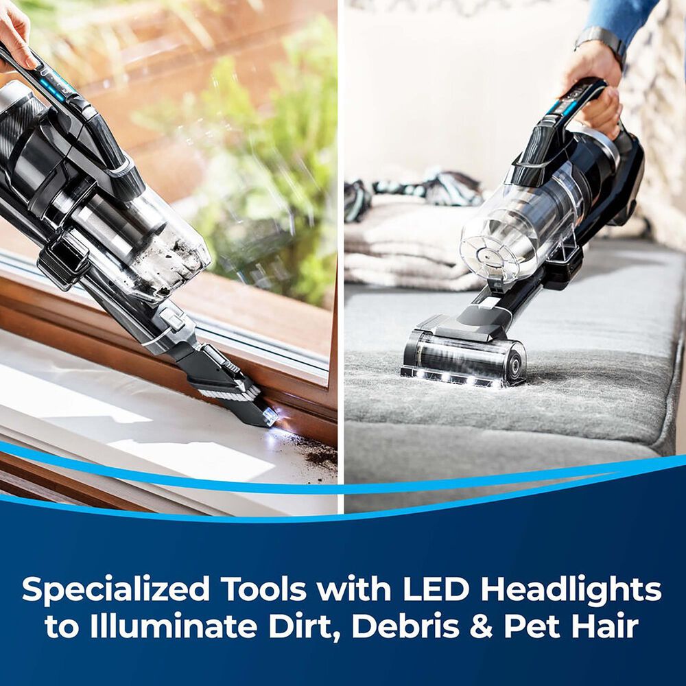 Bissell Iconpet Turbo Edge Cordless Stick Vacuum with Sparkle Silver