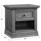 Oxford Baby Glenbrook 1-Drawer Night Stand in Graphite Gray, , large