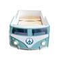 Furniture of America Peace Bus Twin Bed in Teal with LED Lights and Sound Effects, , large