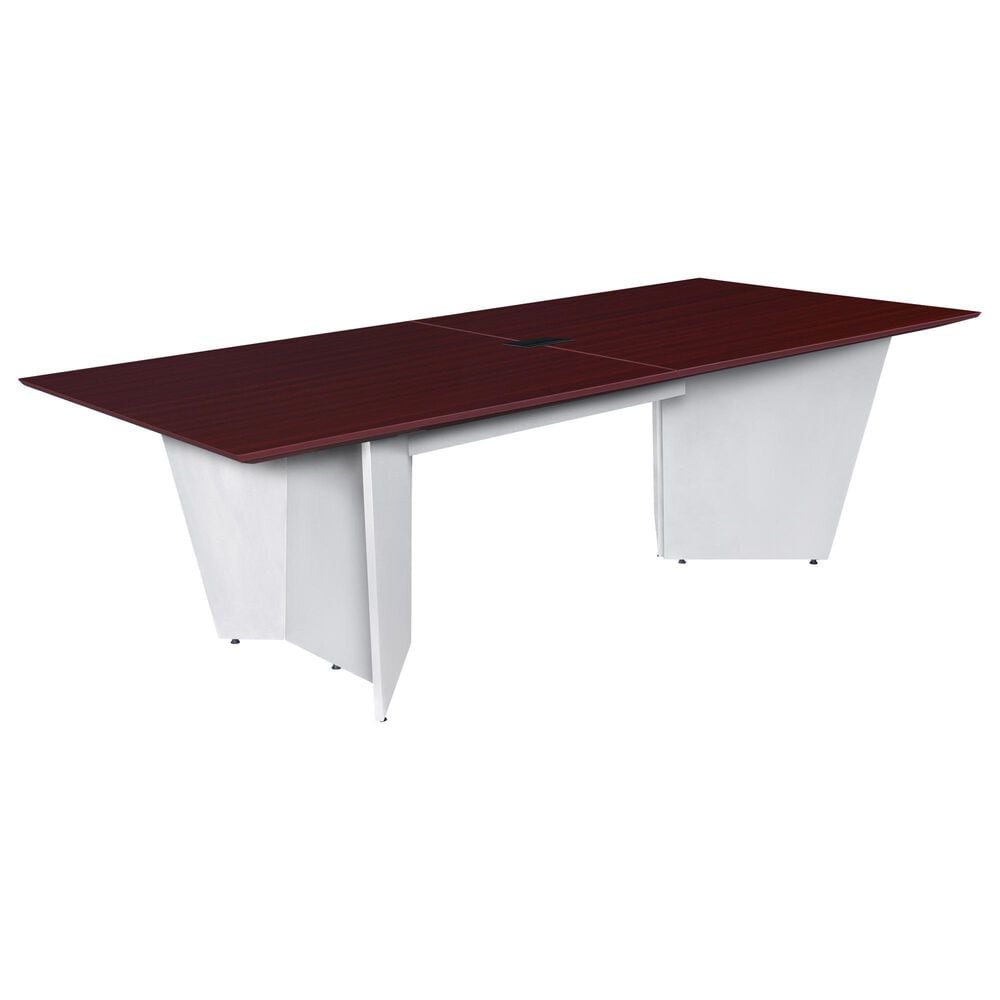 Regency Global Sourcing Array 96" Conference Table in White and Mahogany, , large