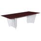 Regency Global Sourcing Array 96" Conference Table in White and Mahogany, , large