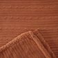 50" x 65" Cable Knit Throw Blanket in Cashew, , large