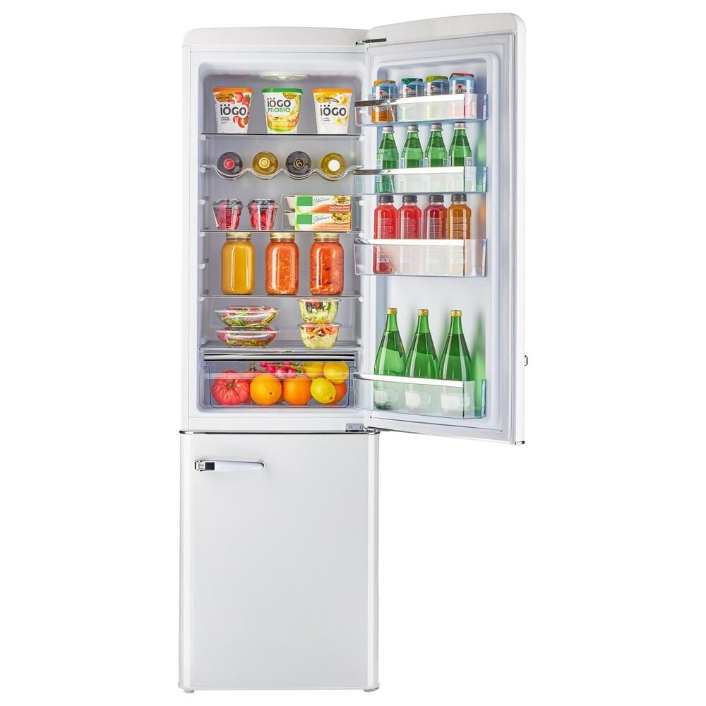 Unique Appliances Classic Retro 9 Cu. Ft. Bottom Freezer Regfrigerator In Marshmallow White, , large
