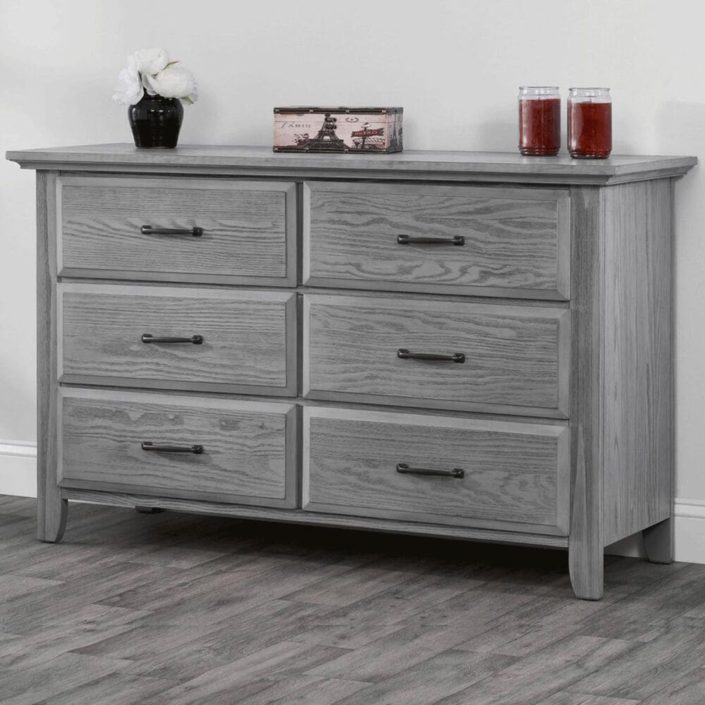 Oxford Baby Willowbrook 6 Drawer Dresser in Graphite Gray, , large