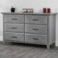 Oxford Baby Willowbrook 6 Drawer Dresser in Graphite Gray, , large