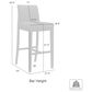 Armen Living Velena 30" Barstool in Cola, , large