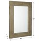 Ashley Waltleigh Accent Mirror in Distressed Brown, , large
