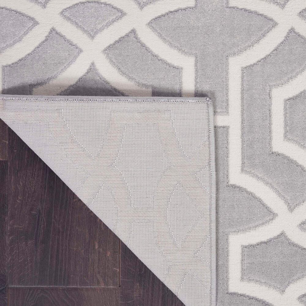 Nourison Joli 8&#39; x 10&#39; Grey and White Area Rug, , large