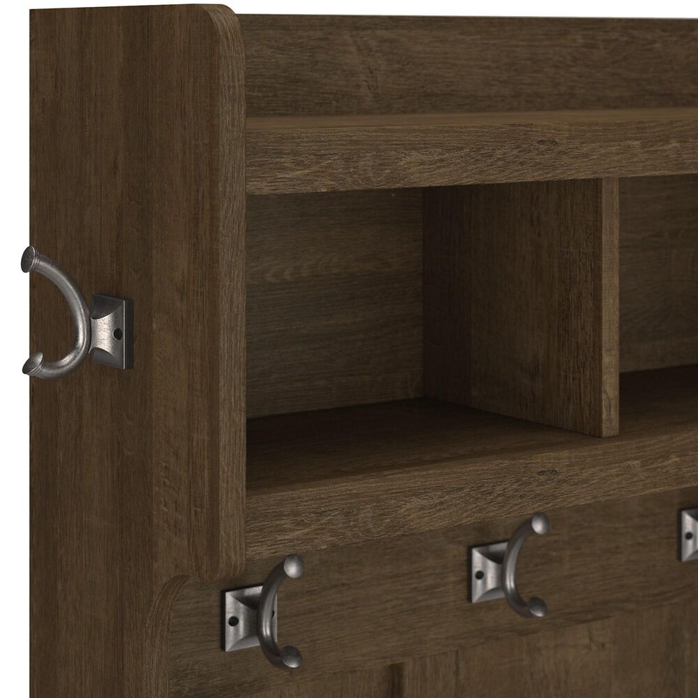 Bush Woodland Hall Tree with Storage Bench in Ash Brown Nebraska