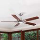 Minka-Aire Dyno 52" Ceiling Fan with Medium Maple and Dark Walnut Blades in Brushed Nickel, , large