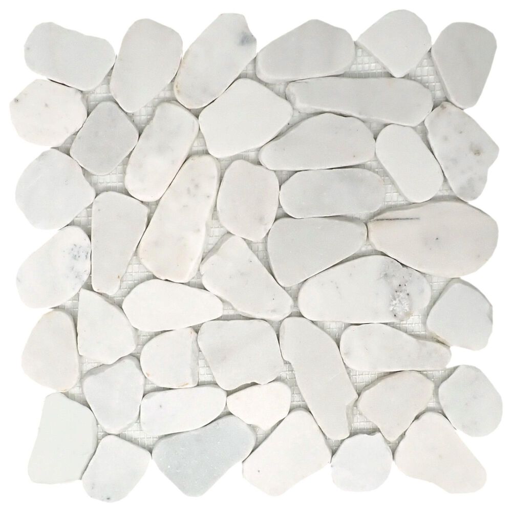 Emser Opuscar White 12" x 12" Honed Natural Stone Mosaic Sheet, , large