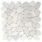Emser Opuscar White 12" x 12" Honed Natural Stone Mosaic Sheet, , large