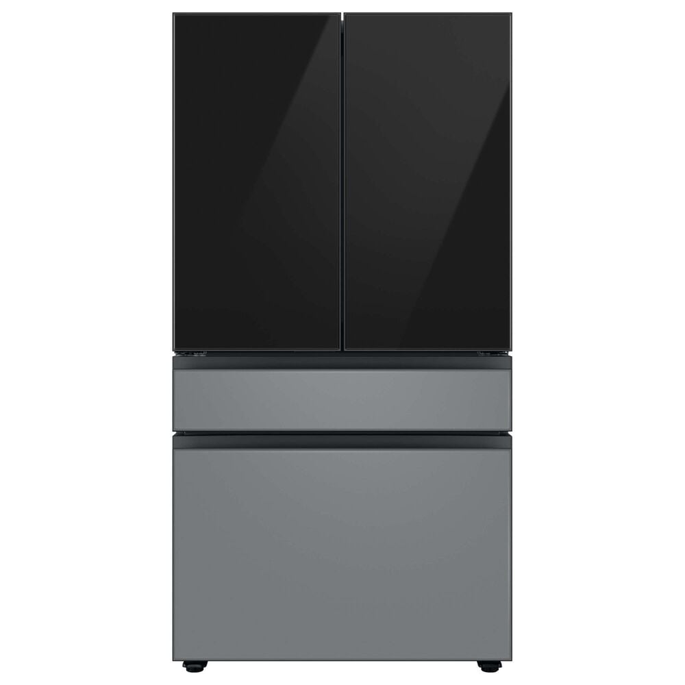 Samsung Bespoke 4-Door French Door Refrigerator Bottom Panel in Matte Grey Glass, , large