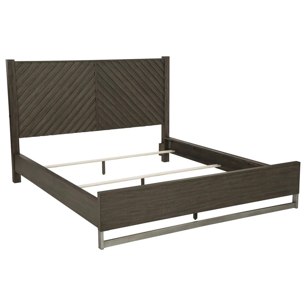 Ashley Arkenton King Panel Bed In Grayish Brown, , large