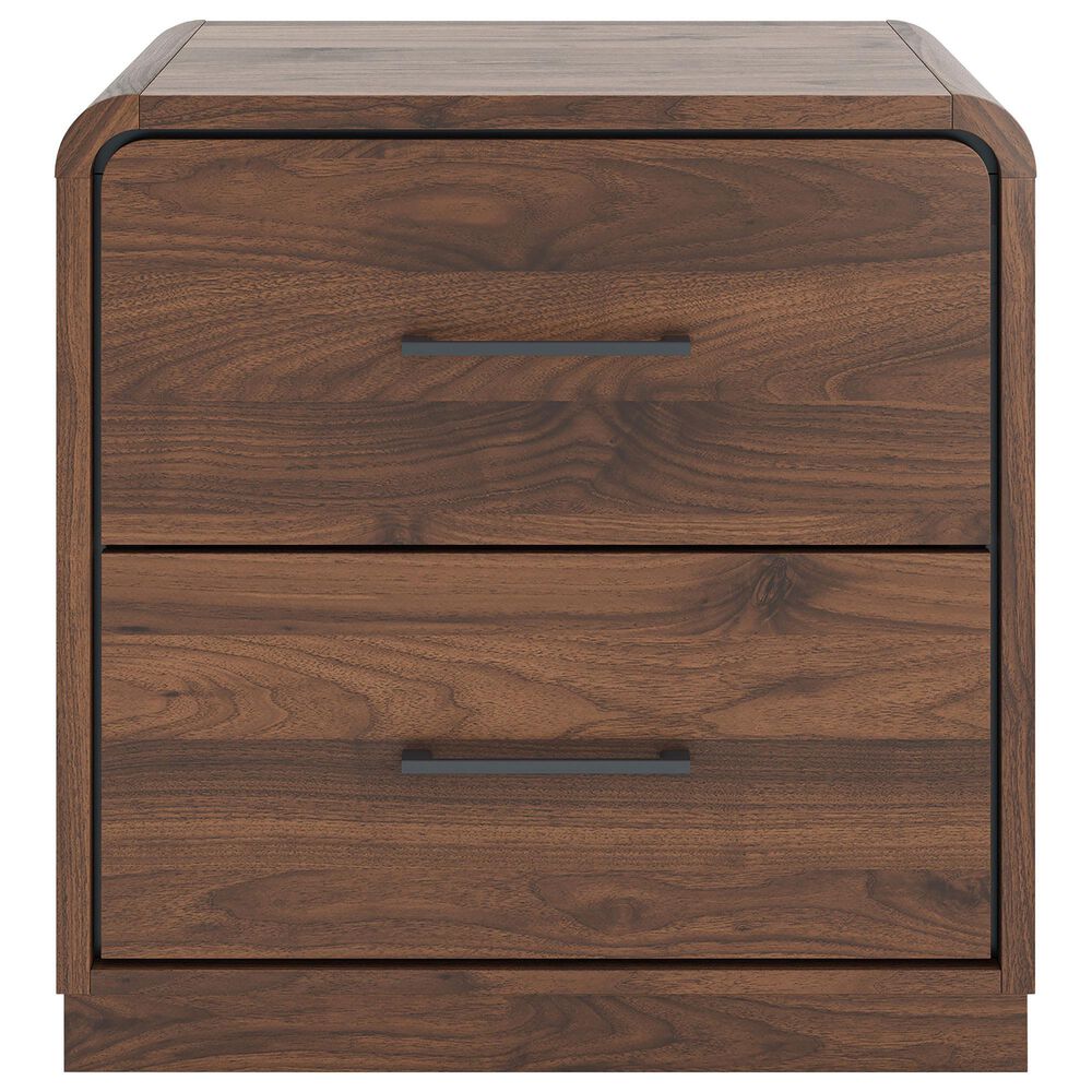 Ashley Fortlorn 4-Piece California King Bedroom Set in Walnut Brown with LED Light, , large