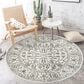 Amer Rugs Alpine 7"10" Round Light Gray Area Rug, , large