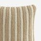 Sunday Citizen Snug Piped 20" Square Throw Pillow in Biscotti and Sahara Tan, , large