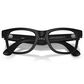 Rayban Glasses Wayfarer Gen 2 53mm Sunglasses with Clear Lenses in Matte Black, , large