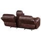 Crystal City Keily Manual Reclining Sofa with Dropdown Table in Brown, , large