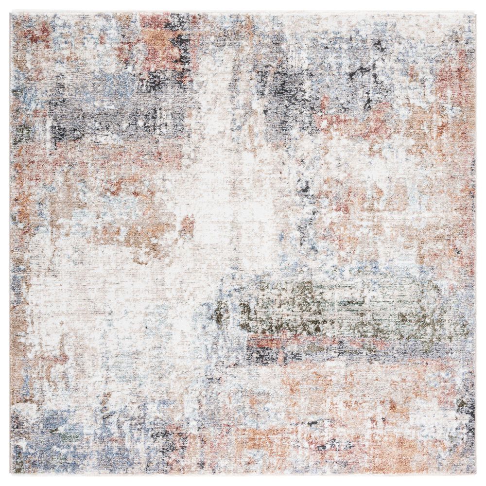 Safavieh Jasmine JSM334A 5"3" Square Ivory and Blue Area Rug, , large