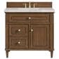 James Martin Vanities Lorelai 36" Single Vanity in Mid-Century Walnut with 3 cm Victorian Silver Quartz Top, , large