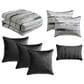 Hallmart Collectibles Eris 7-Piece King Comforter Set in Black and Gray, , large