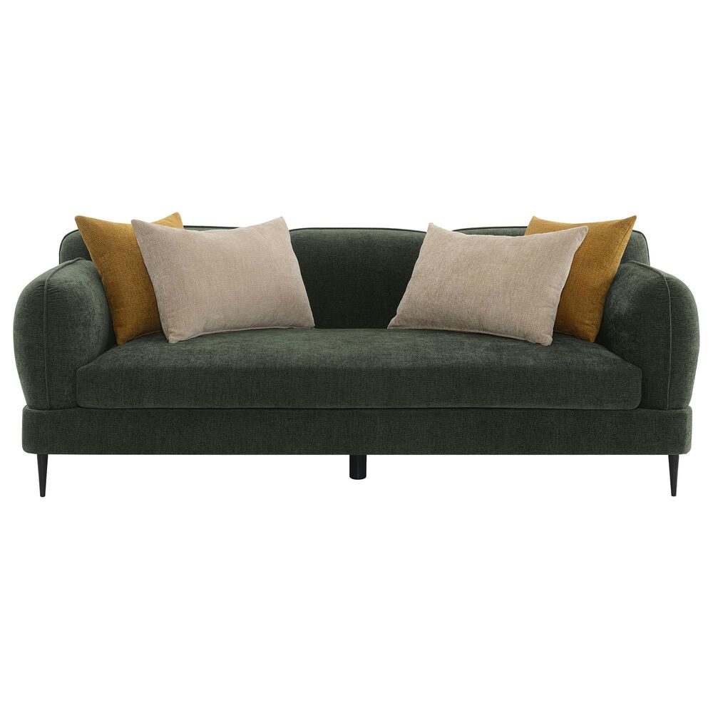 Coaster Jade Stationary Sofa in Green, , large