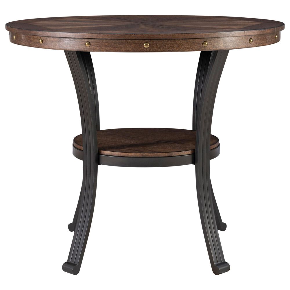 Linon Home Decor Franklin Side Table in Umber Brown and Black, , large