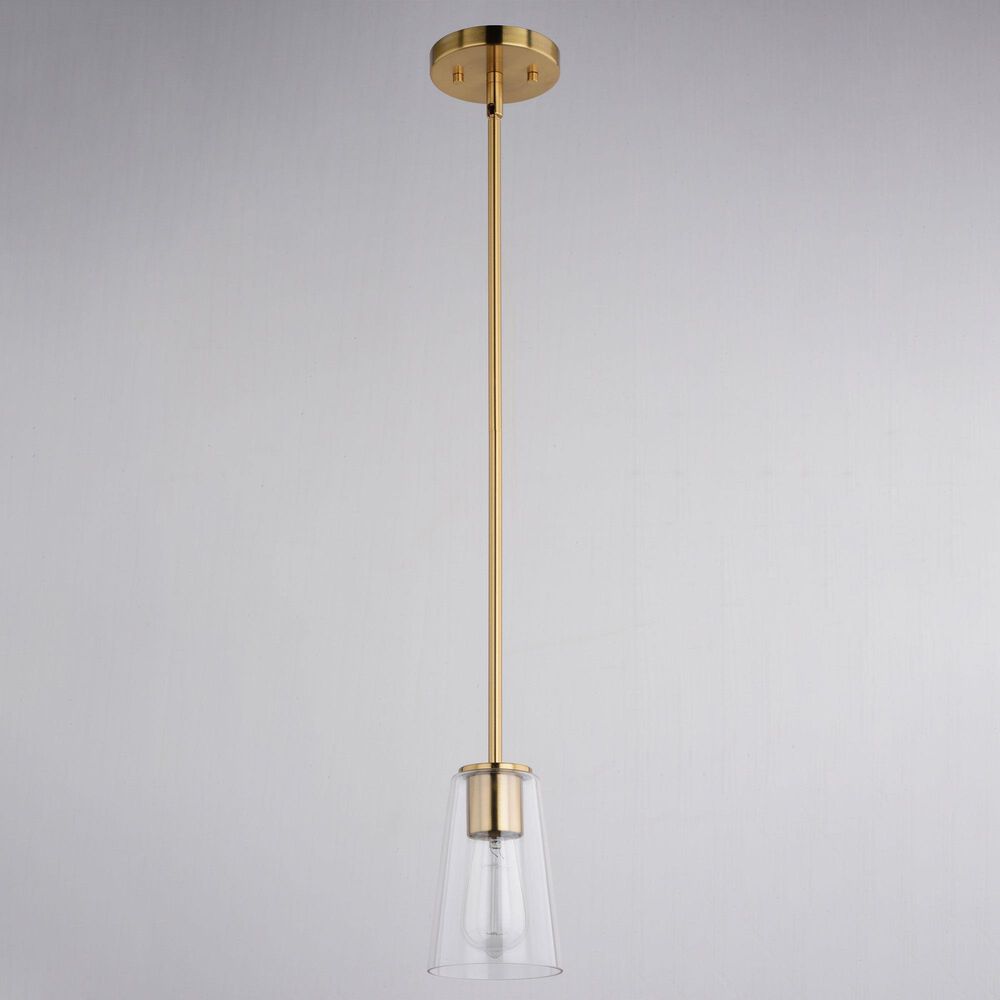 Vaxcel Beverly 1-Light Pendant in Muted Brass, , large