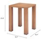 Zuo Modern Regels Side Table in Natural, , large