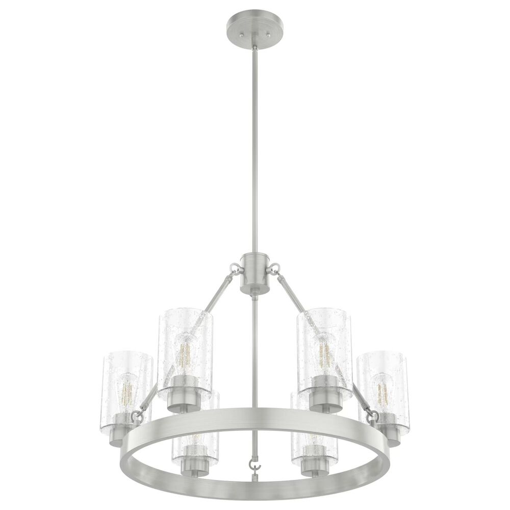 Hunter Hartland 6-Light Chandelier in Brushed Nickel, , large