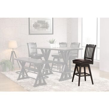Urban Styles Memphis Swivel Bar Height Chair Only in Espresso, , large