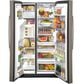 GE Appliances 21.8 Cu. Ft. Counter Depth Side by Side Refrigerator in Slate, , large