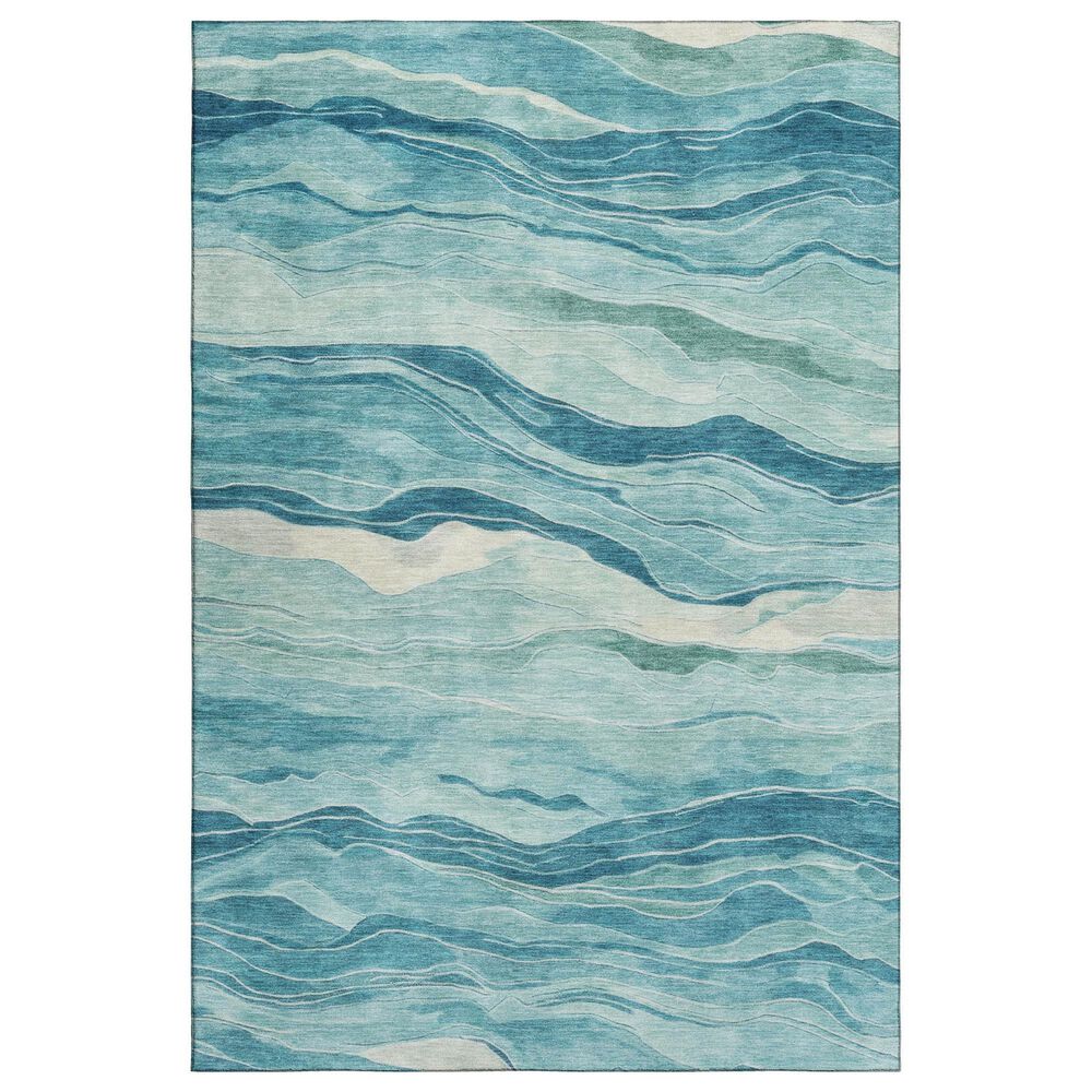 Dalyn Rug Company Pacifica PA6 5" x 7"6" Turquoise Area Rug, , large