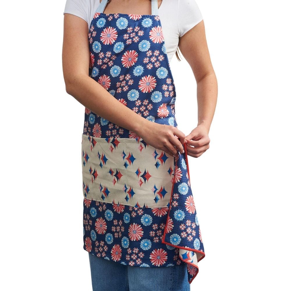 Once Again Home Burst Attach and Go Apron in Navy, , large
