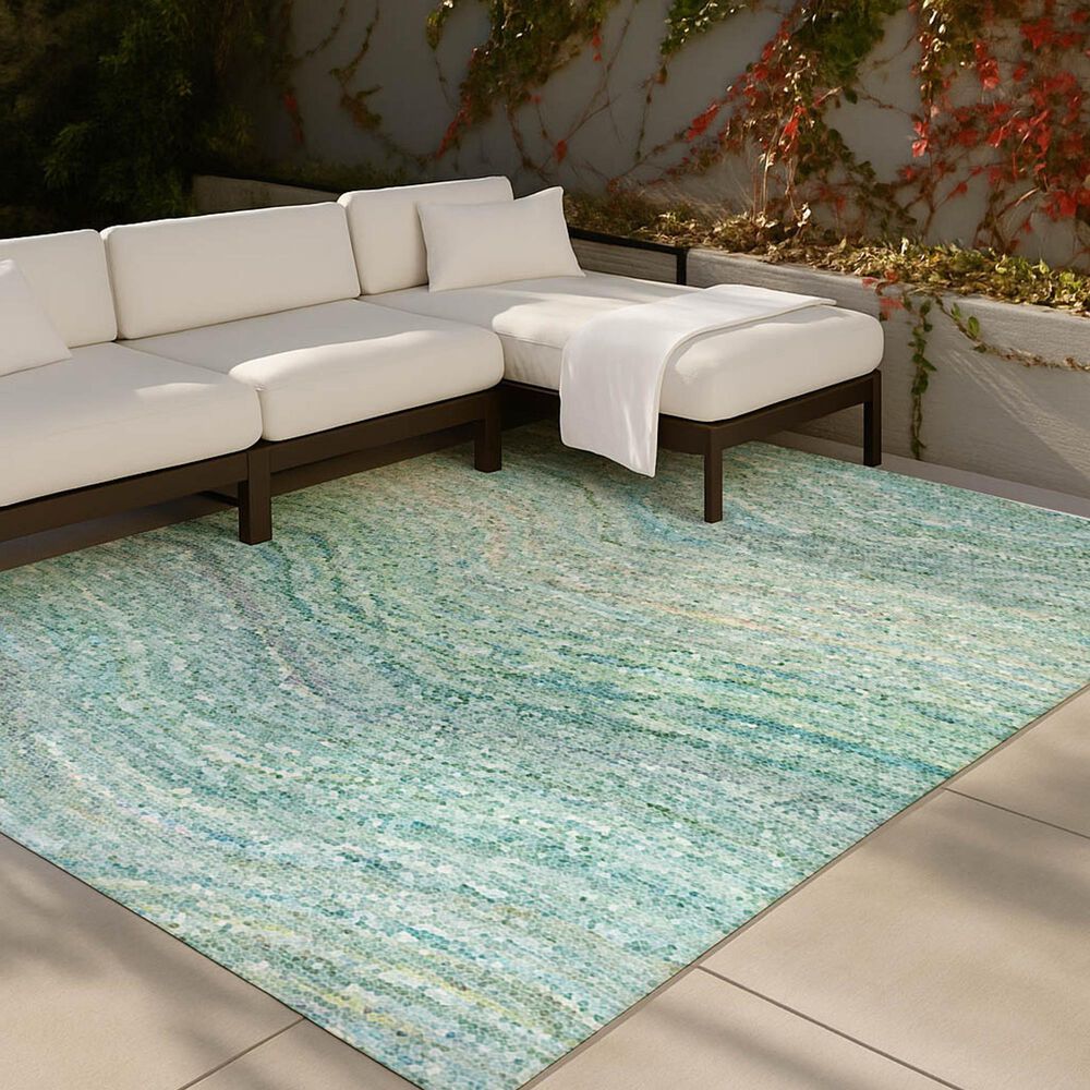 Dalyn Rug Company Lumara Teal 9' x 12' Area Rug, , large