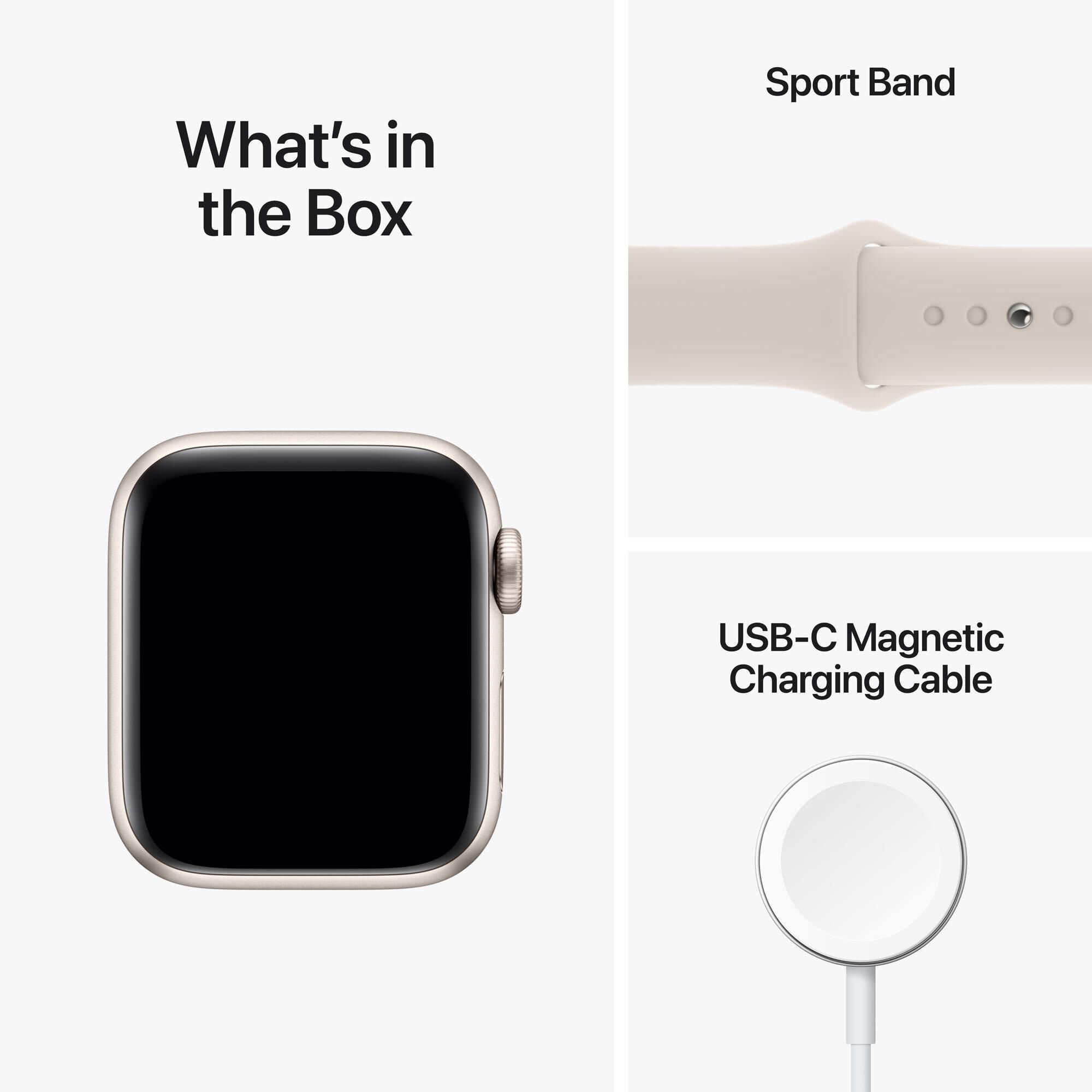 Apple Watch SE GPS 44mm Starlight Aluminum Case with Starlight 